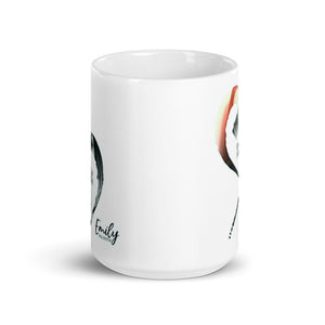 BACK & FORTH White glossy mug
